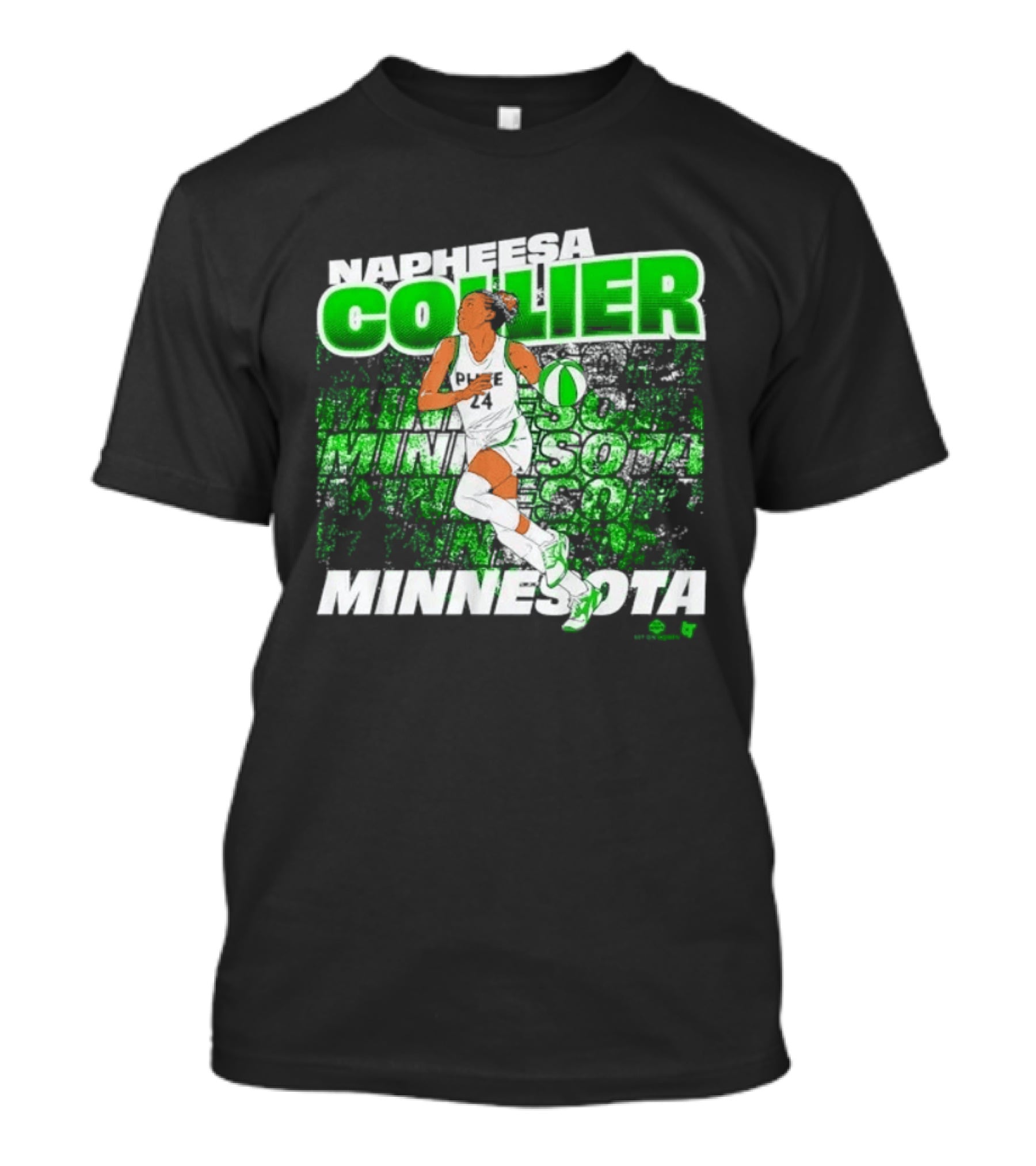 Napheesa Collier Minnesota Lynx Basketball Green Minnesota T-Shirt