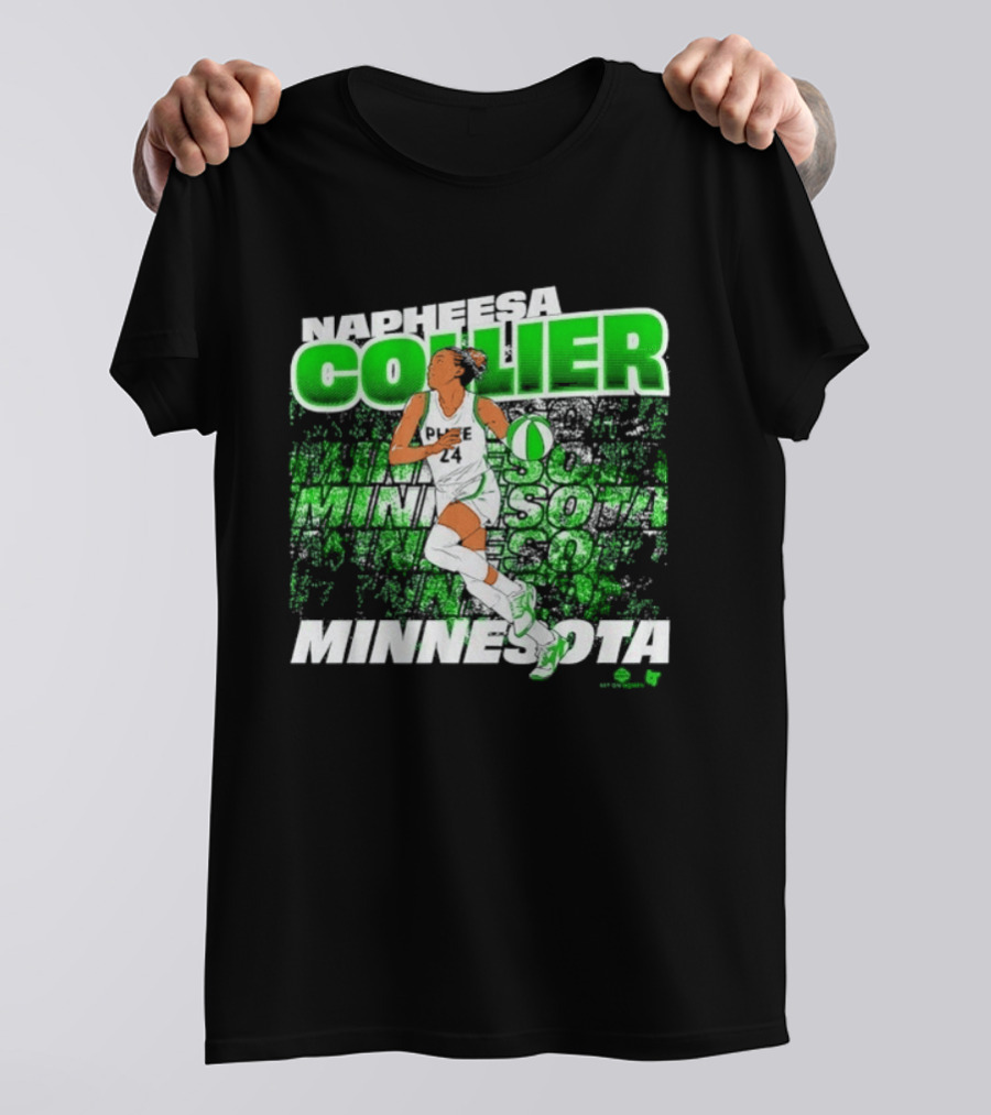 Napheesa Collier Minnesota Lynx Basketball Green Minnesota T-Shirt