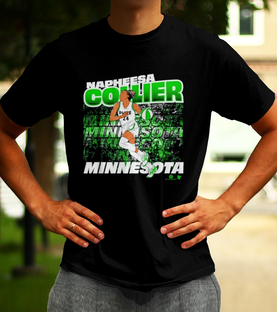 Napheesa Collier Minnesota Lynx Basketball Green Minnesota T-Shirt