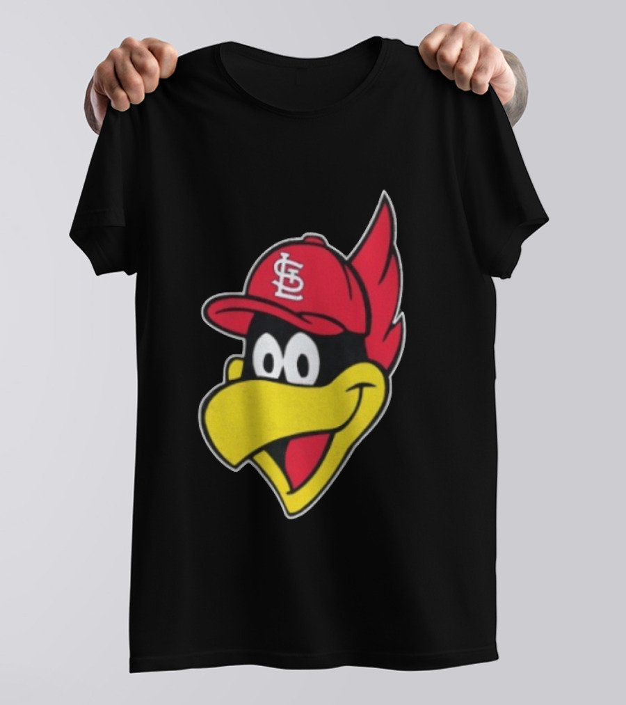 St. Louis Cardinals Fredbird Mascot Facecap Baseball T-Shirt