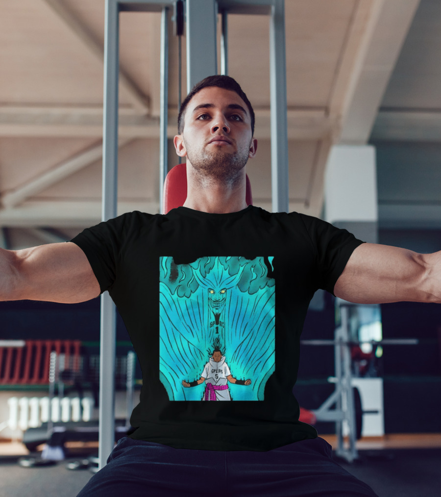 Victor Wembanyama Sasuke Susanoo Spurs Basketball Anime T-Shirt