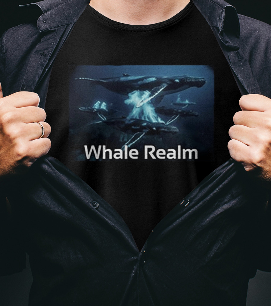 Whale Realm Ocean Scene Aquatic World T-Shirt