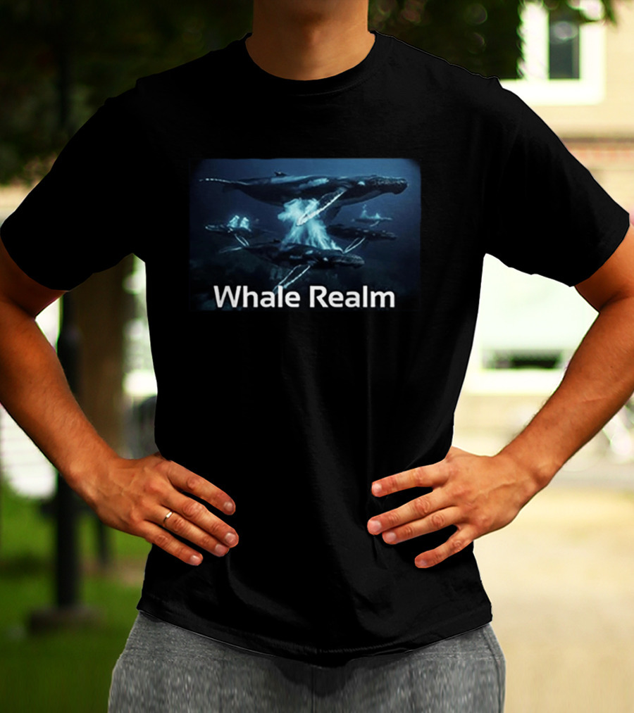 Whale Realm Ocean Scene Aquatic World T-Shirt