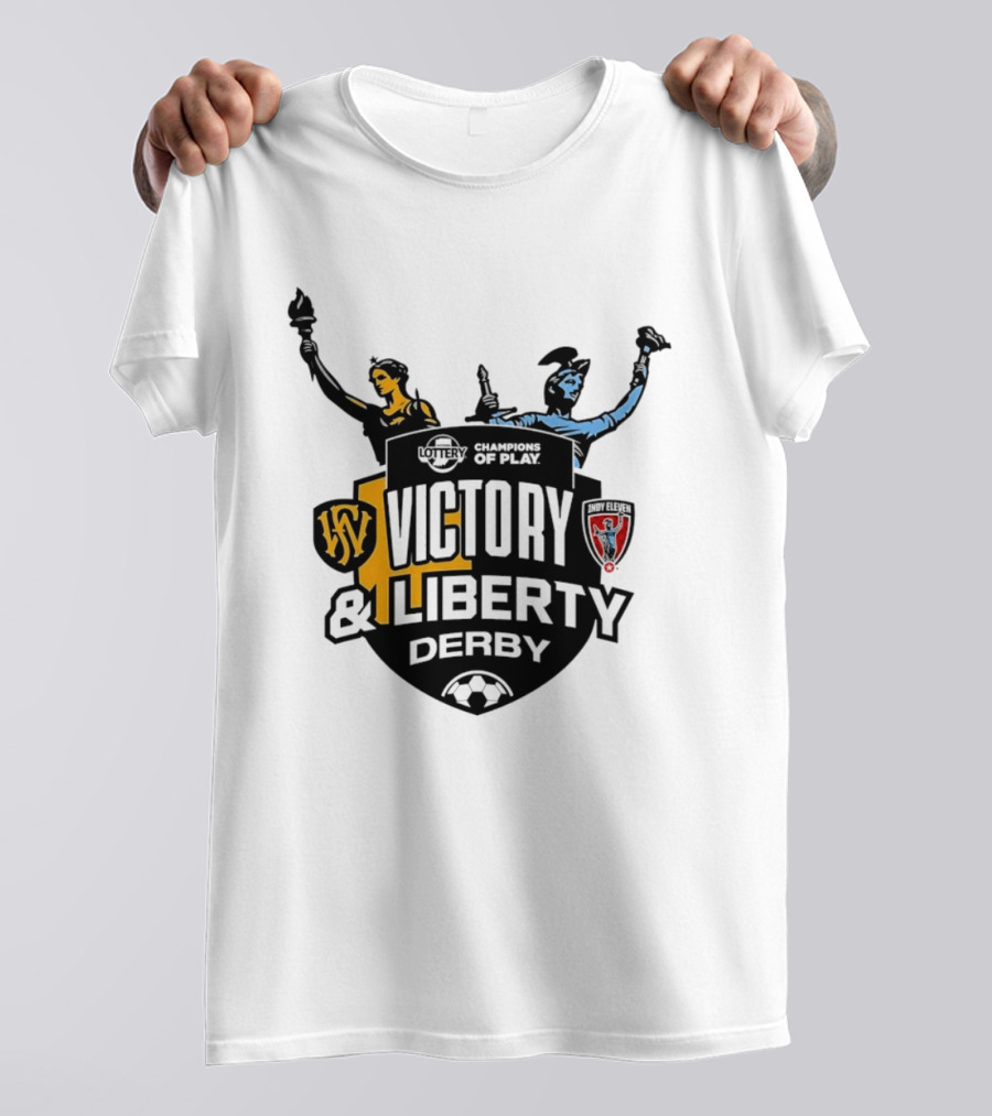 Victory And Liberty Derby Fort Wayne FC Indy Eleven Champions Of Play T-Shirt