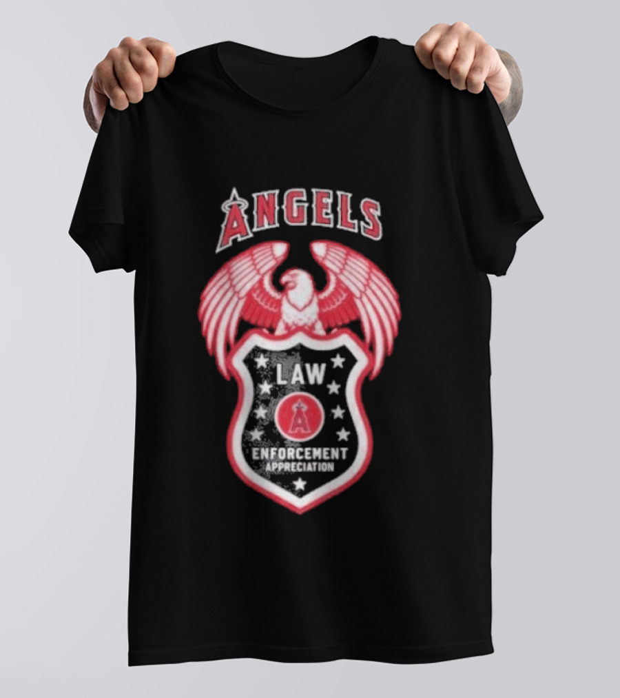Angels Law Enforcement Appreciation 2026 Eagle Shield T-Shirt