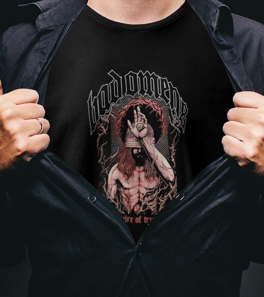 Bad Omens Mire Of Truth You Owe Me Blindfolded Figure T-Shirt