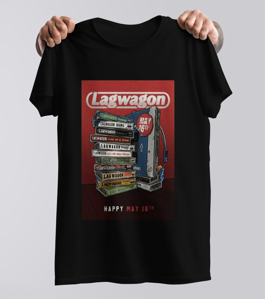 Lagwagon Happy May 16th Fat Wreck Chords 35 Years Celebration San Francisco 2026 T-Shirt