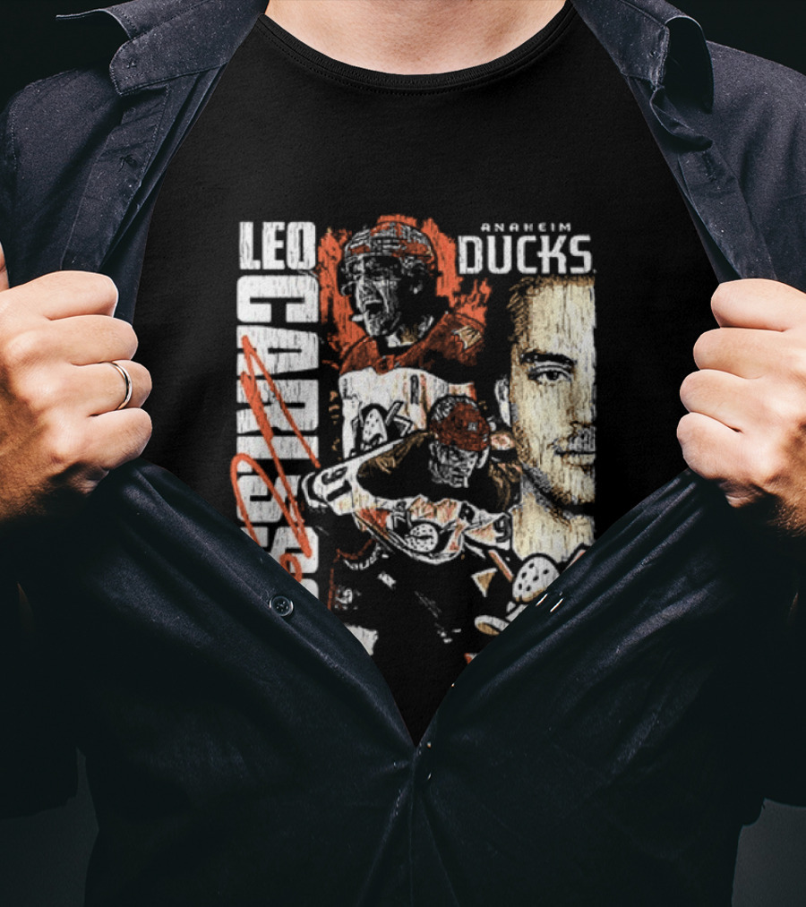 Leo Carlsson Anaheim Ducks Hockey 2026 T-Shirt