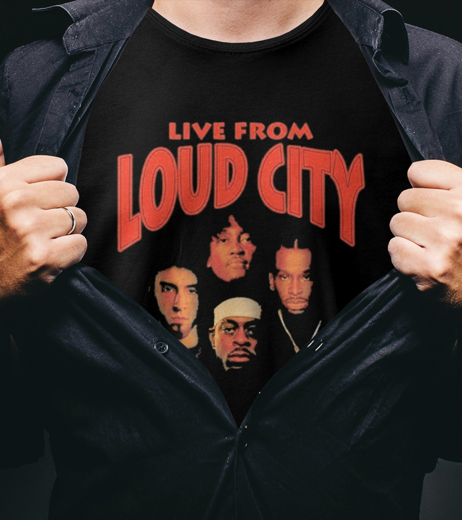 Live From Loud City Hip Hop Legends Faces And Chains T-Shirt