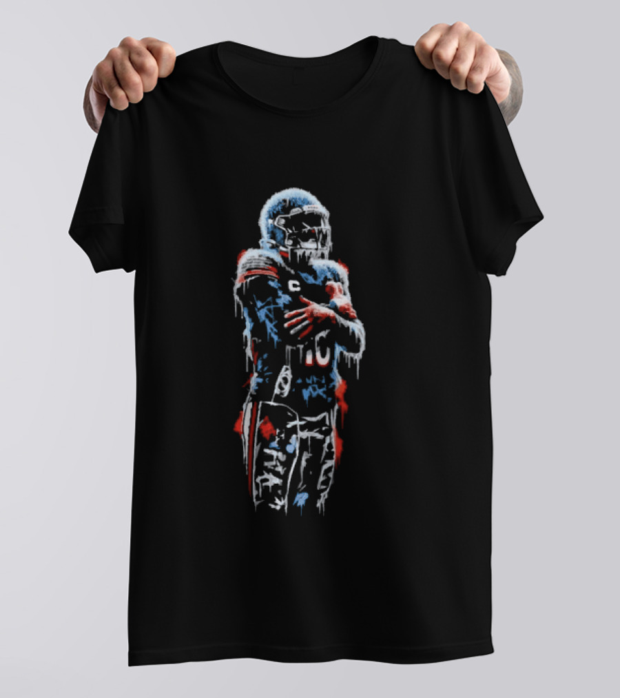 Caleb Williams Chicago Bears Number 13 Icy Frozen Effect T-Shirt