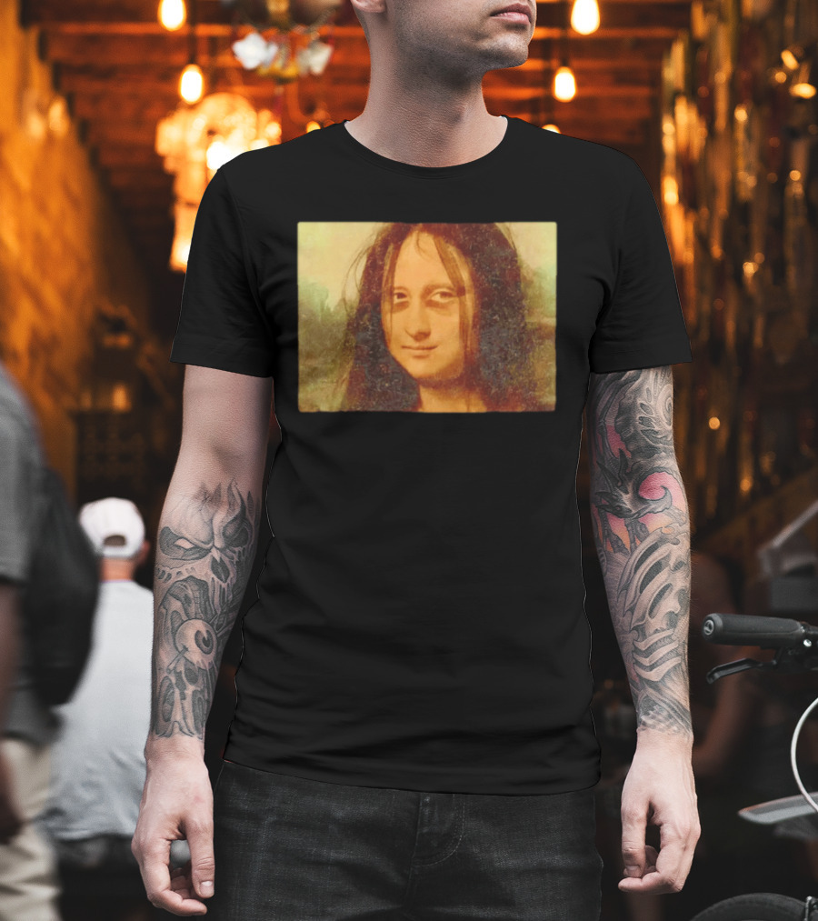 Mona Lisa Messy Hair Meme Remake T-Shirt