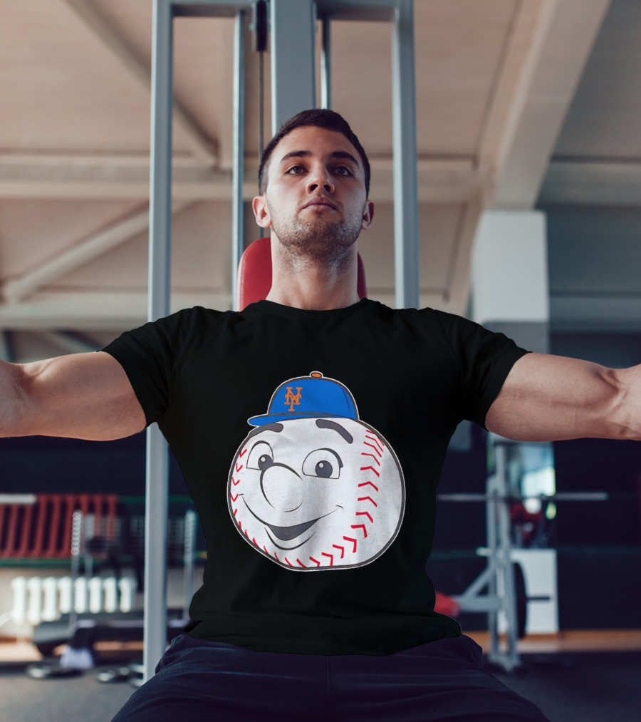 New York Mets Mr. Met Big Face Baseball 2026 T-Shirt