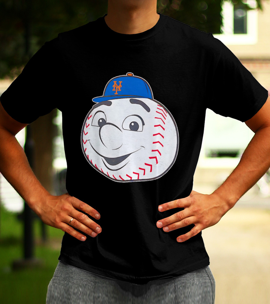 New York Mets Mr. Met Big Face Baseball 2026 T-Shirt
