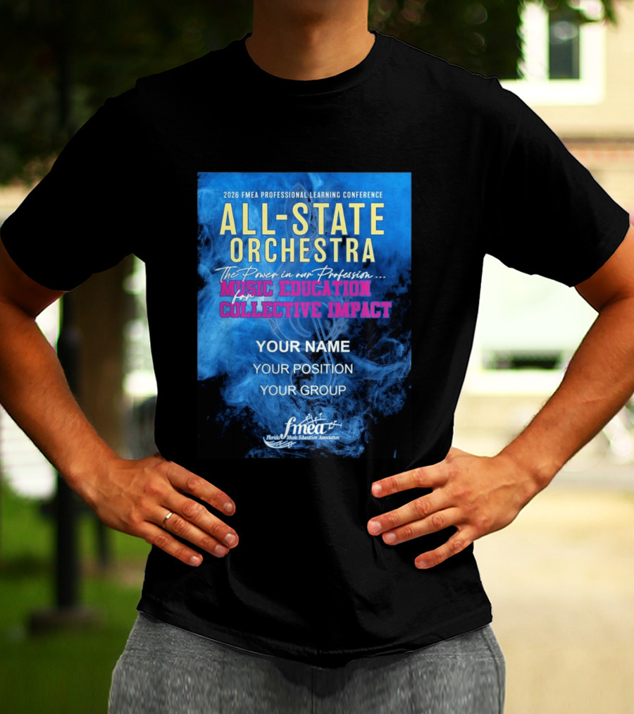 2026 FMEA Professional Learning Conference All State Orchestra Music Education For Collective Impact T-Shirt