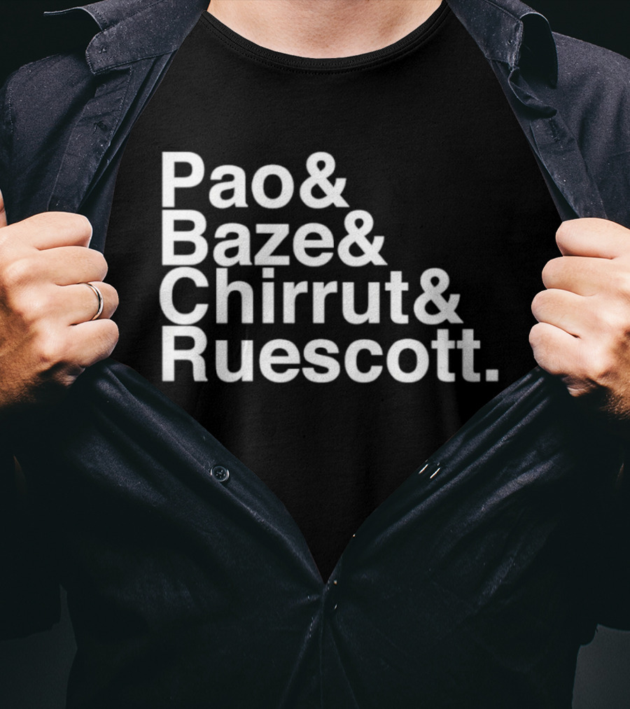 Pao Baze Chirrut Ruescott Star Wars Inspired Characters T-Shirt