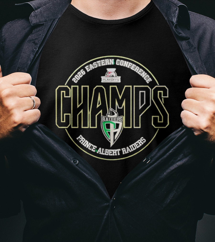 Prince Albert Raiders 2026 WHL Eastern Conference Champs T-Shirt