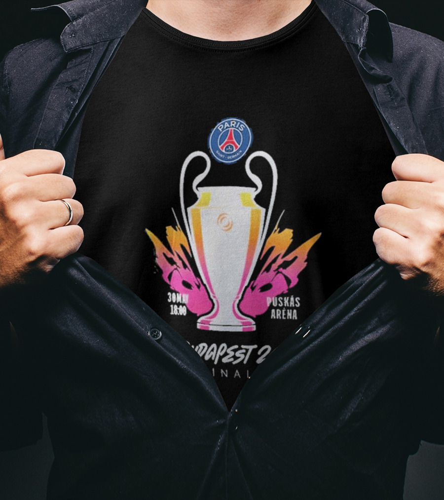 PSG Budapest 26 Final Champion's Trophy Paris Arena T-Shirt