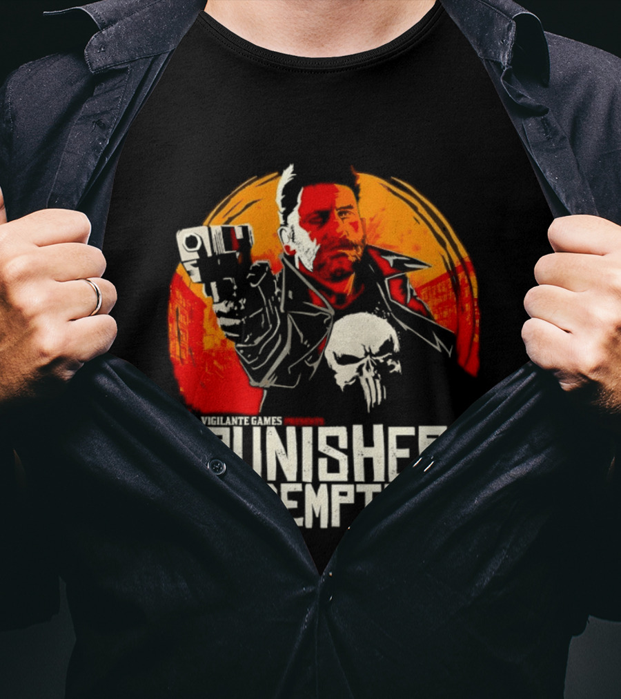 Punisher Redemption Red Dead Vigilante Games T-Shirt