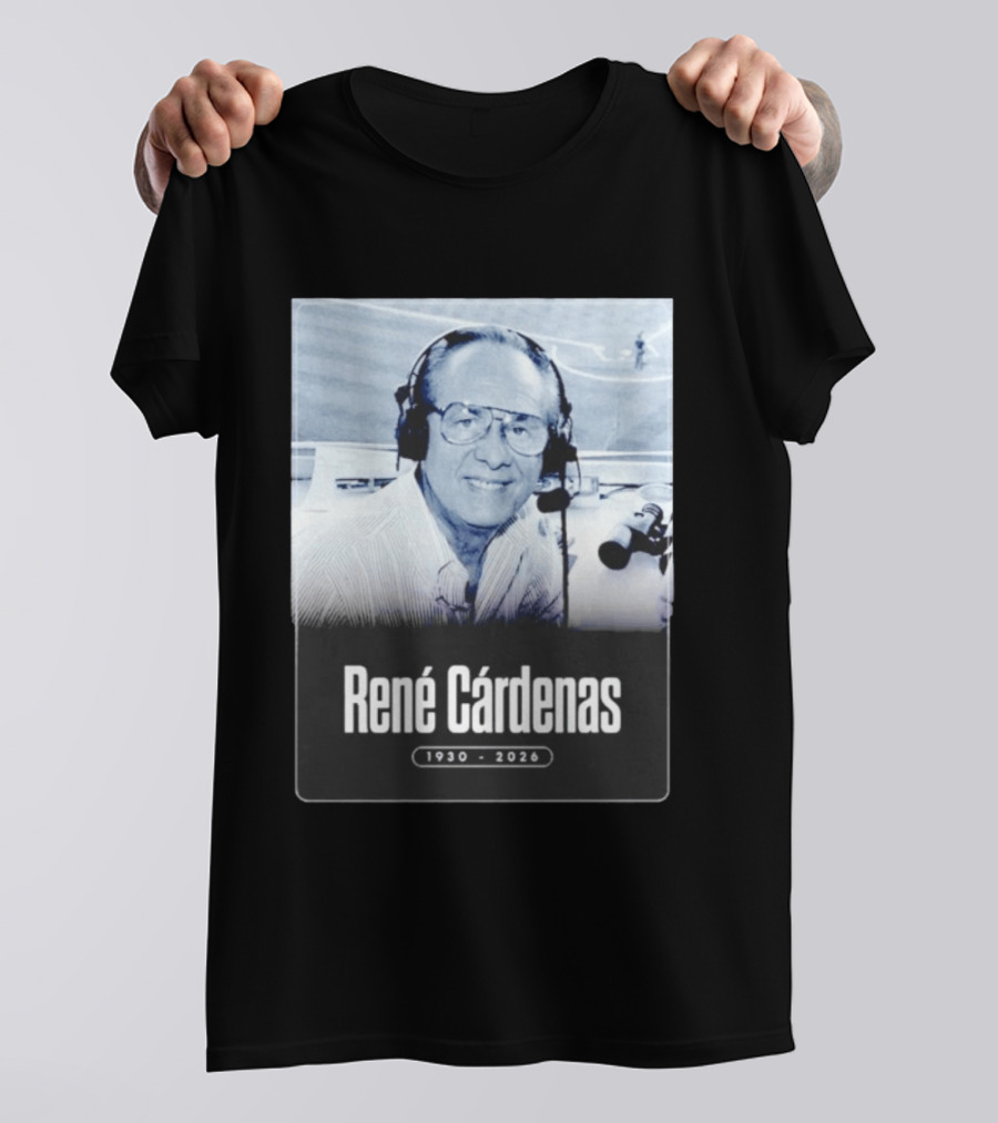 Rene Cardenas 1930 2026 Celebrating Legacy In Broadcasting T-Shirt