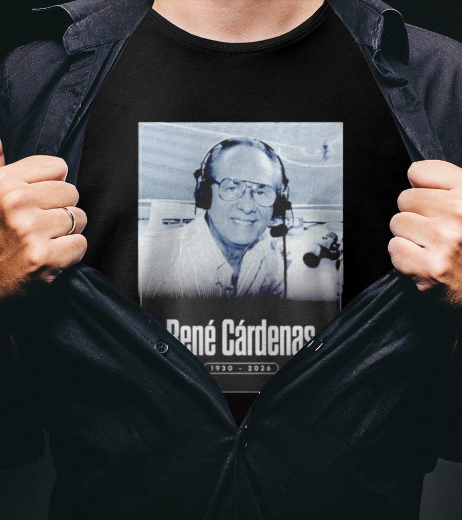 Rene Cardenas 1930 2026 Celebrating Legacy In Broadcasting T-Shirt