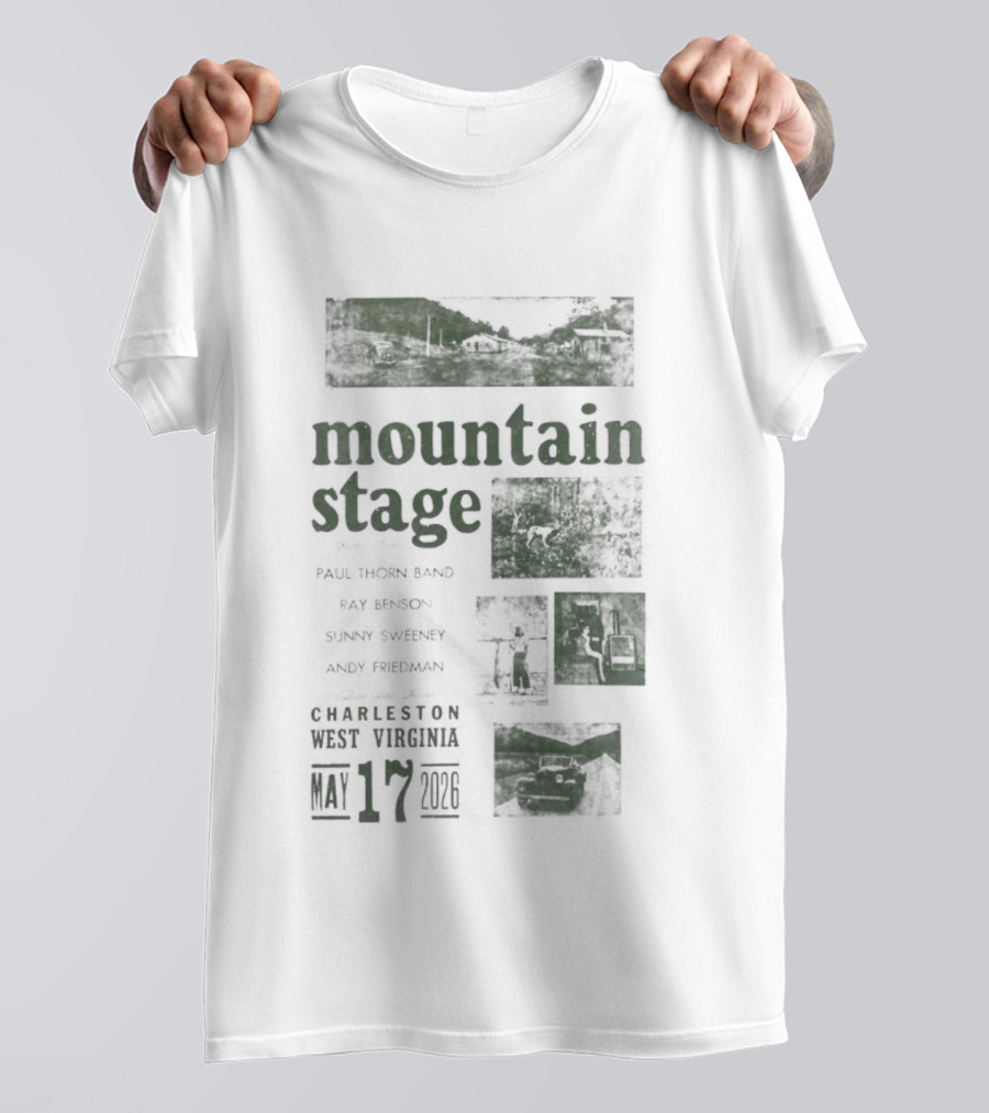 Mountain Stage With Kathy Mattea Charleston West Virginia May 17 2026 T-Shirt