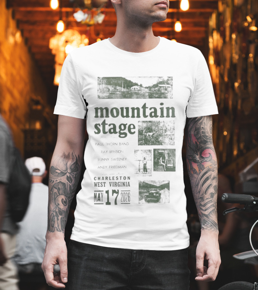 Mountain Stage With Kathy Mattea Charleston West Virginia May 17 2026 T-Shirt