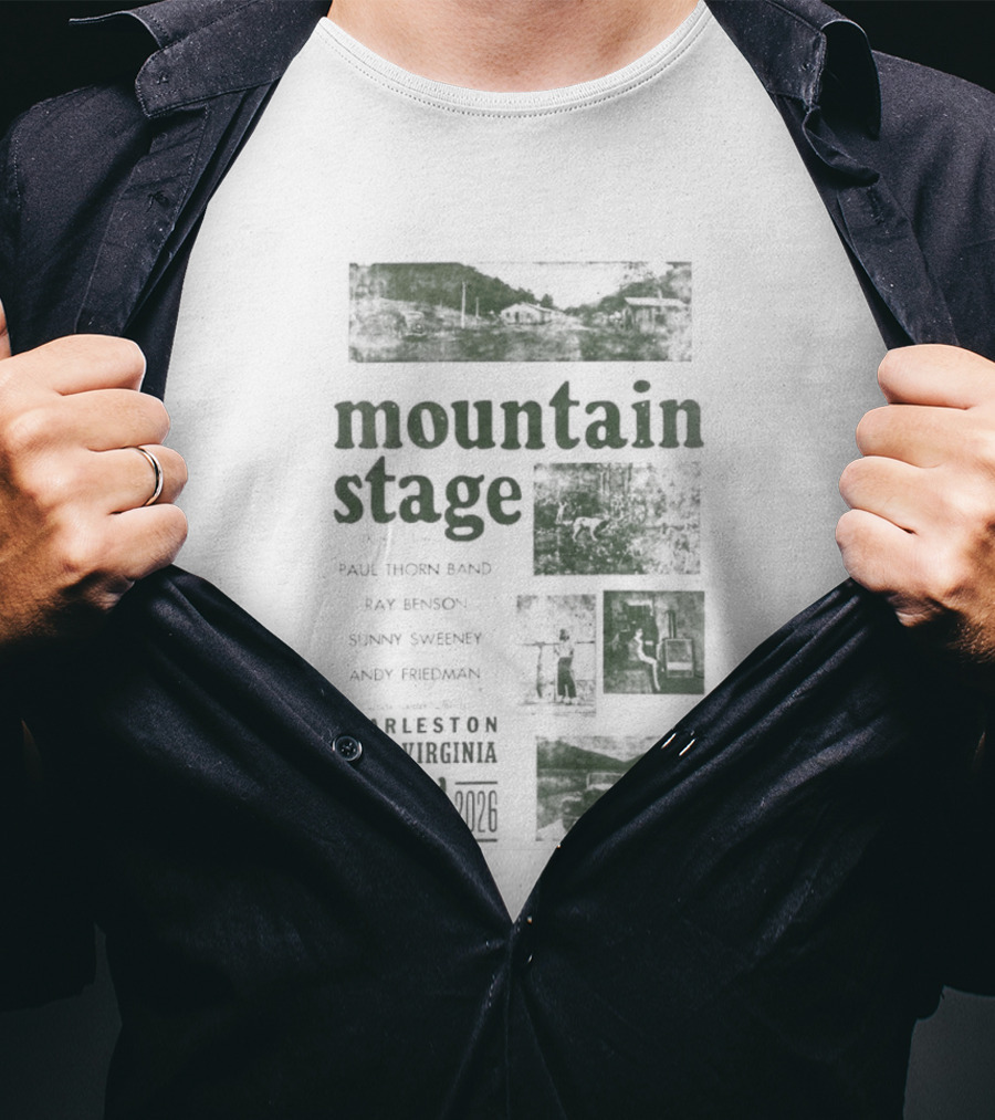 Mountain Stage With Kathy Mattea Charleston West Virginia May 17 2026 T-Shirt