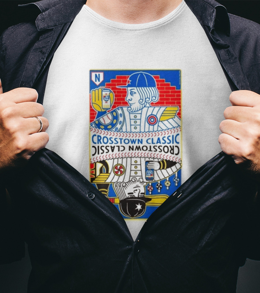 Crosstown Classic Series Card Chicago Cubs Vs Chicago White Sox T-Shirt