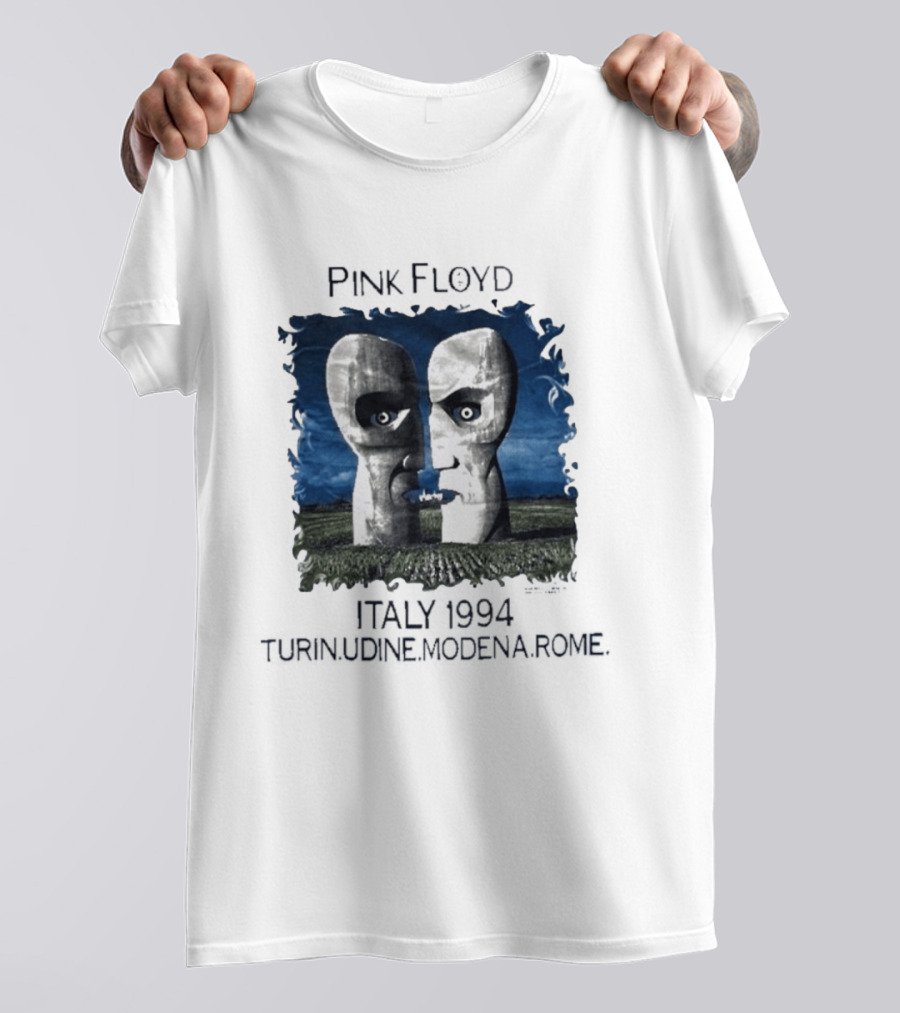 Pink Floyd Italy 1994 Turin Udine Modena Rome Faces T-Shirt
