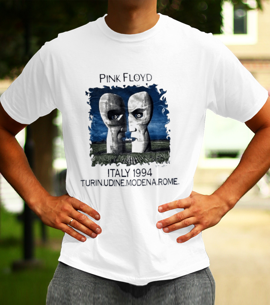 Pink Floyd Italy 1994 Turin Udine Modena Rome Faces T-Shirt