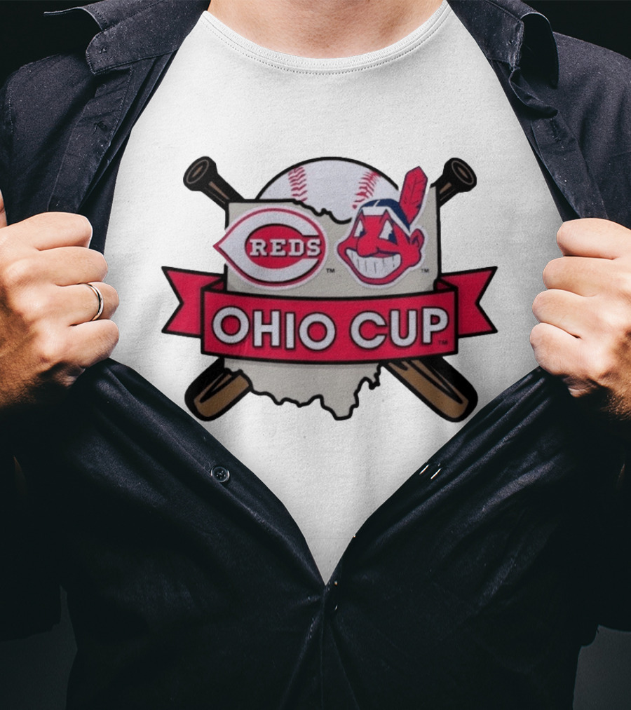 Cincinnati Reds Cleveland Guardians Ohio Cup 2026 MLB Baseball Showdown T-Shirt