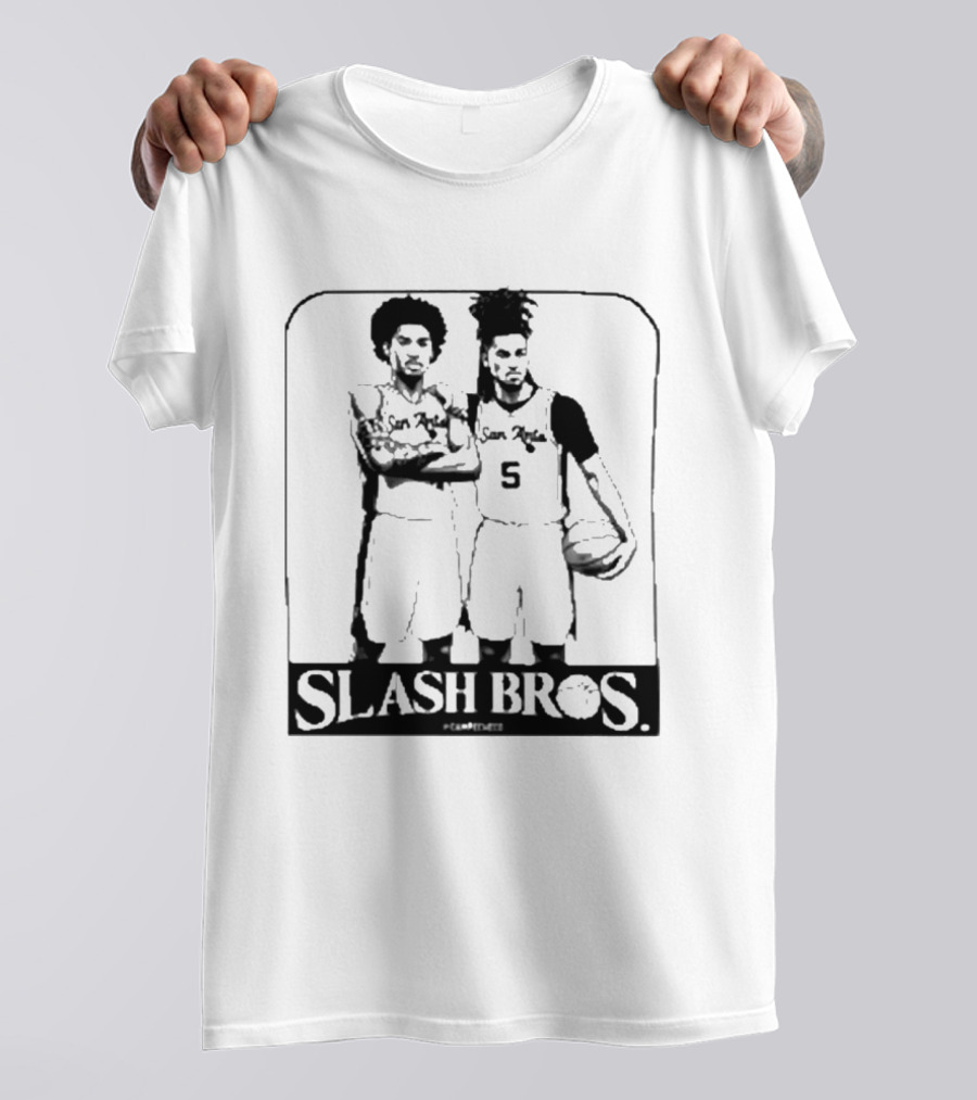 San Antonio Spurs Slash Bros Basketball Players T-Shirt