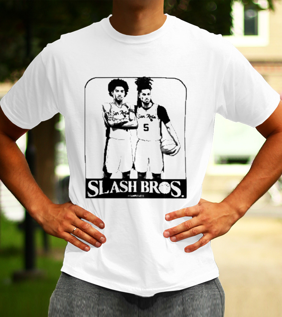 San Antonio Spurs Slash Bros Basketball Players T-Shirt