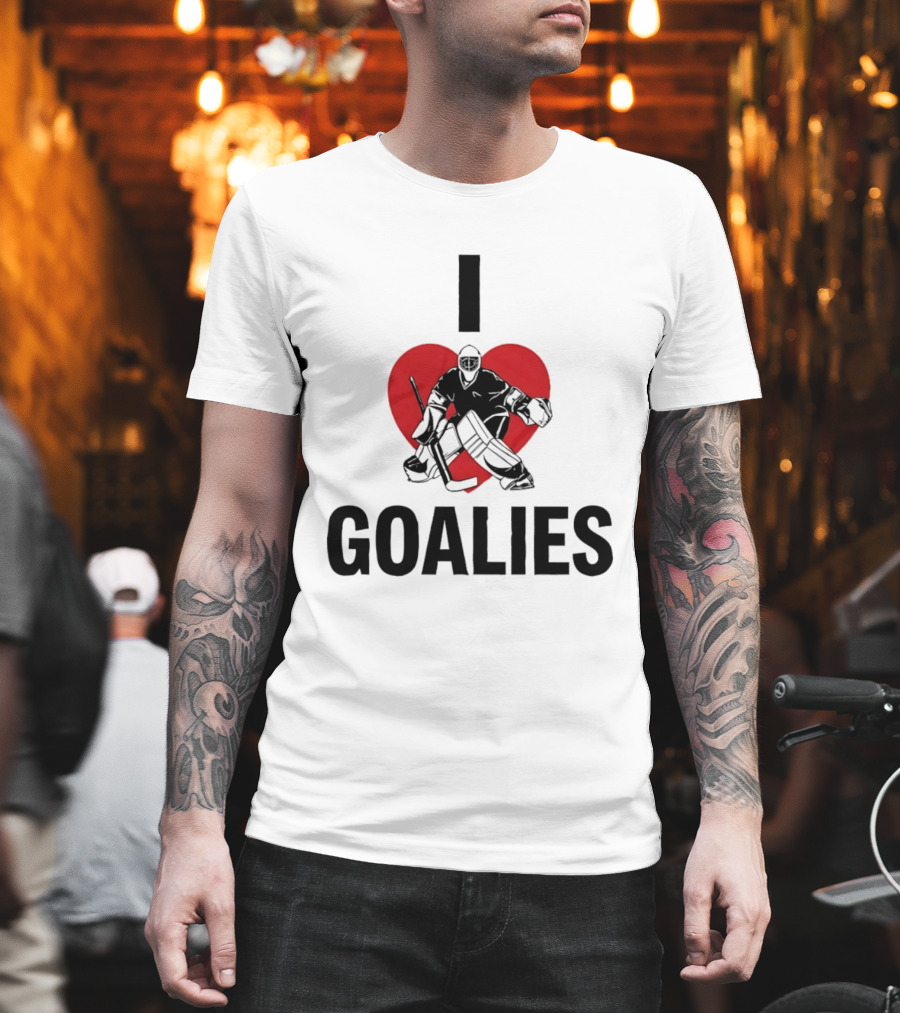 Dan Vladar Ice Hockey I Love Goalies Philadelphia Flyers T-Shirt