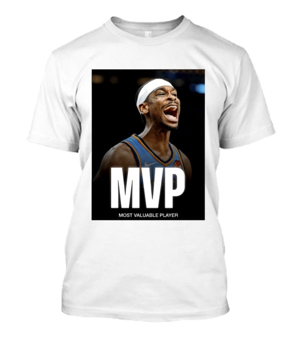 Shai Gilgeous Alexander MVP Most Valuable Player OKC Thunder Celebration T-Shirt