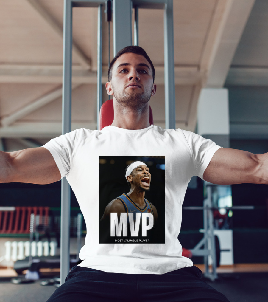 Shai Gilgeous Alexander MVP Most Valuable Player OKC Thunder Celebration T-Shirt