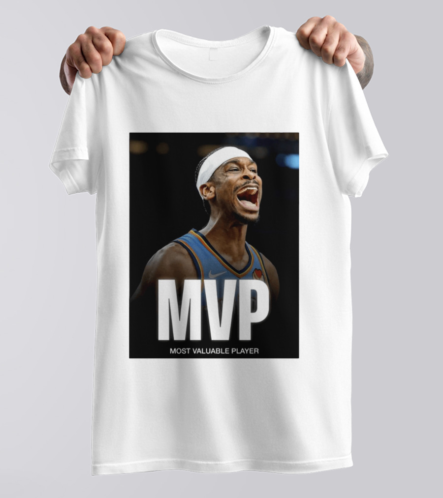 Shai Gilgeous Alexander MVP Most Valuable Player OKC Thunder Celebration T-Shirt