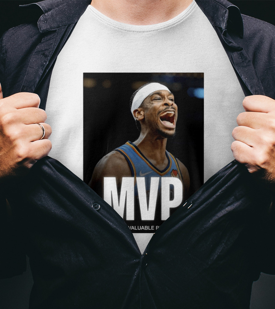 Shai Gilgeous Alexander MVP Most Valuable Player OKC Thunder Celebration T-Shirt