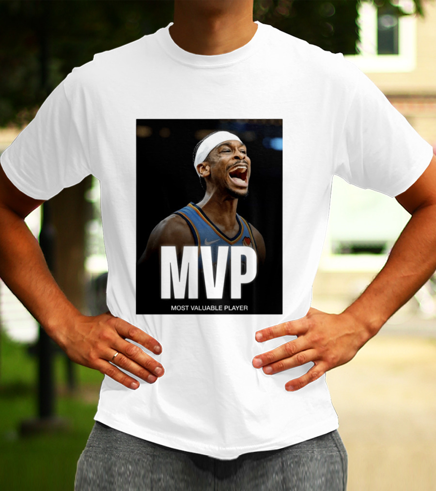 Shai Gilgeous Alexander MVP Most Valuable Player OKC Thunder Celebration T-Shirt