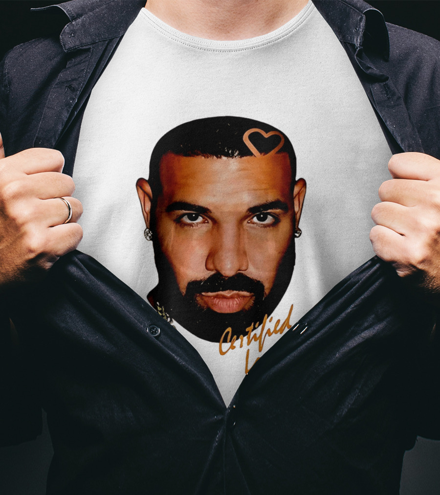Drake Certified Lover Boy Heart Hair T-Shirt