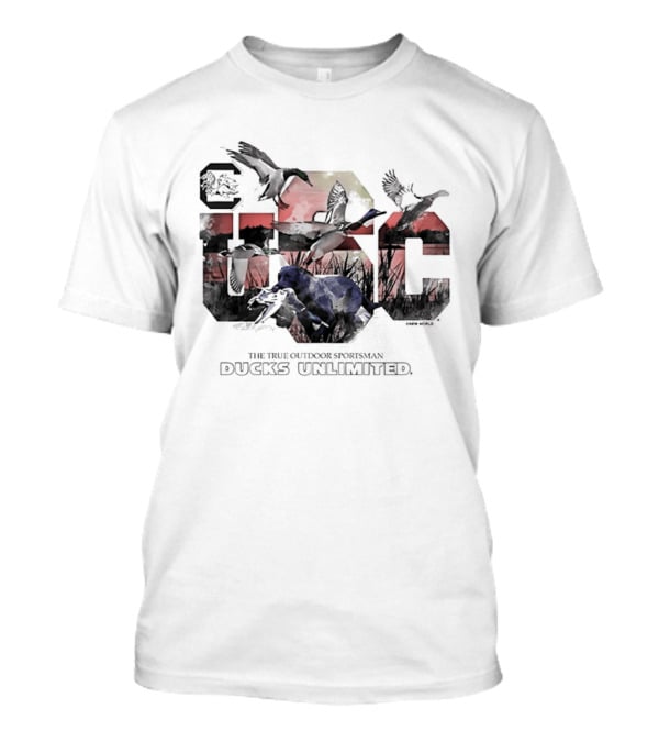 South Carolina Gamecocks True Outdoor Sportsman Ducks Unlimited Wildlife Scene T-Shirt