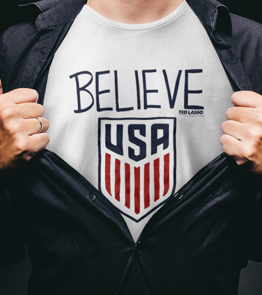 Ted Lasso Believe USA Crest T-Shirt