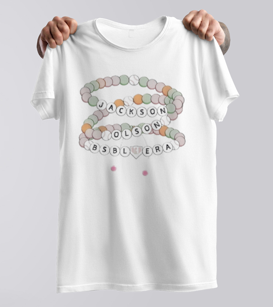 Jackson Olson Baseball Era Beaded Bracelet T-Shirt