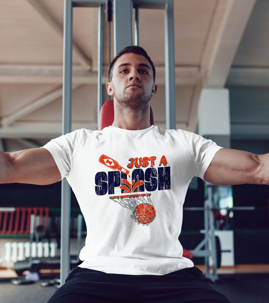 JUST A SPLASH Basketball Bottle Net Hoops T-Shirt
