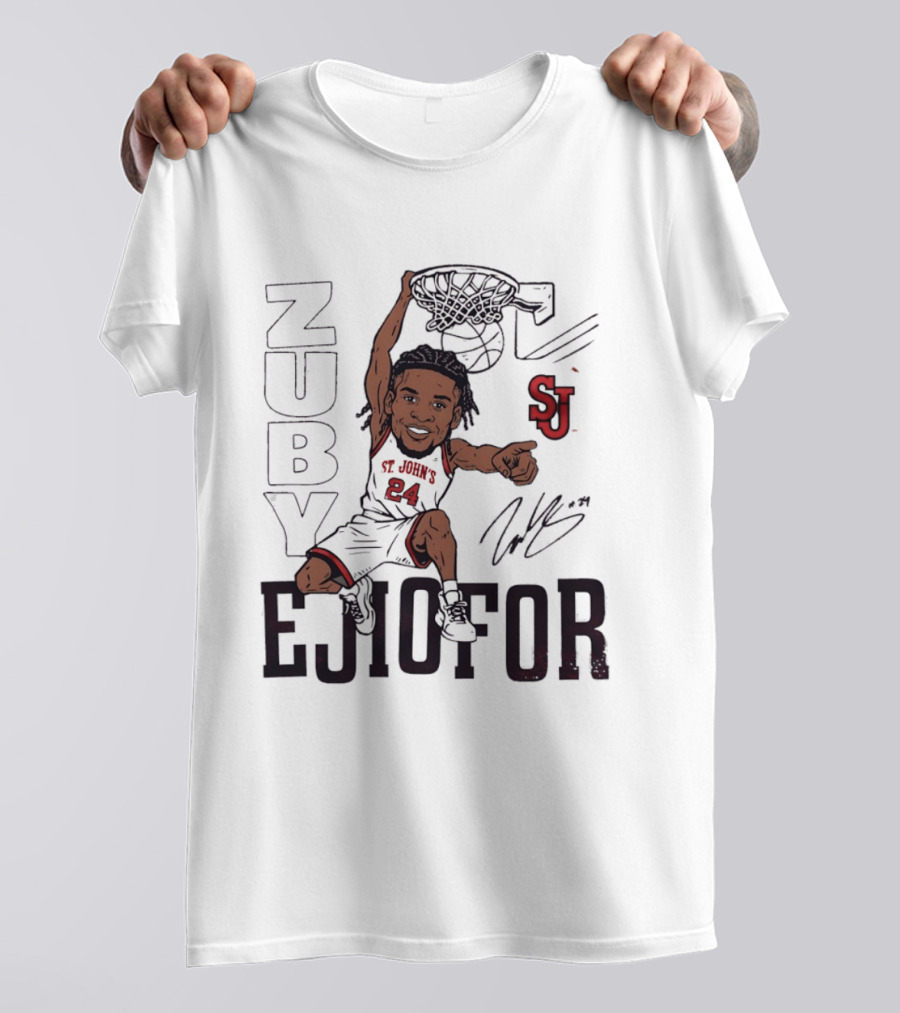 Zuby Ejiofor St. John's Red Storm Slam Dunk Basketball SJ 24 T-Shirt