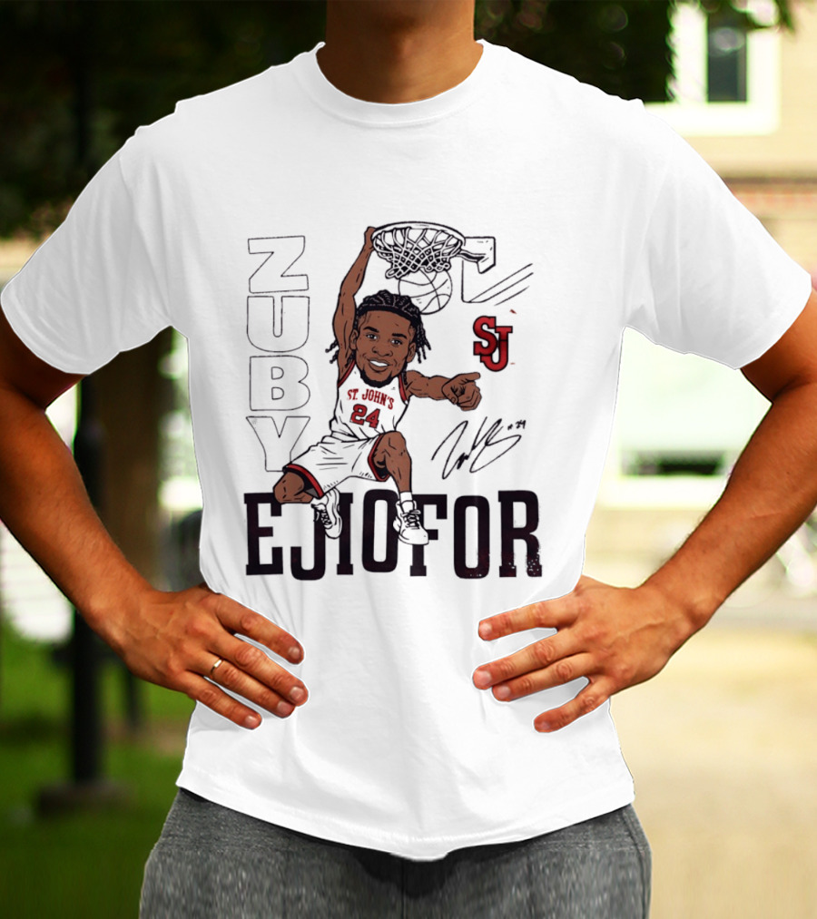 Zuby Ejiofor St. John's Red Storm Slam Dunk Basketball SJ 24 T-Shirt