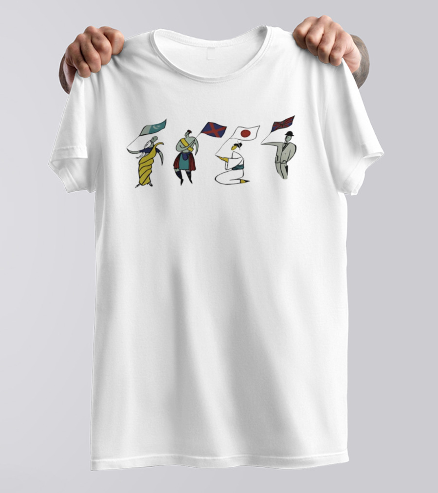 Kazimir Malevich Joan Miro United People Benetton Flag Figures Art Mix T-Shirt