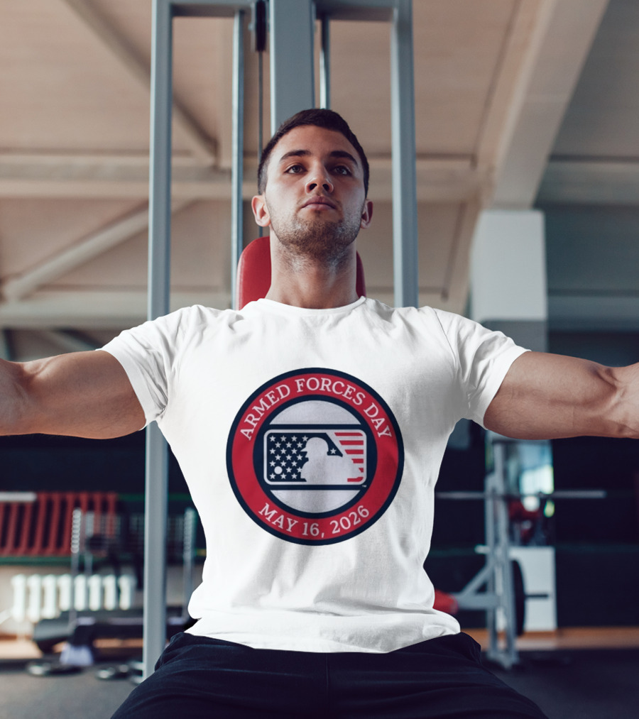 MLB Armed Forces Day May 16 2026 Stars And Stripes Circle T-Shirt