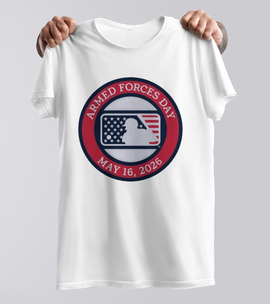MLB Armed Forces Day May 16 2026 Stars And Stripes Circle T-Shirt