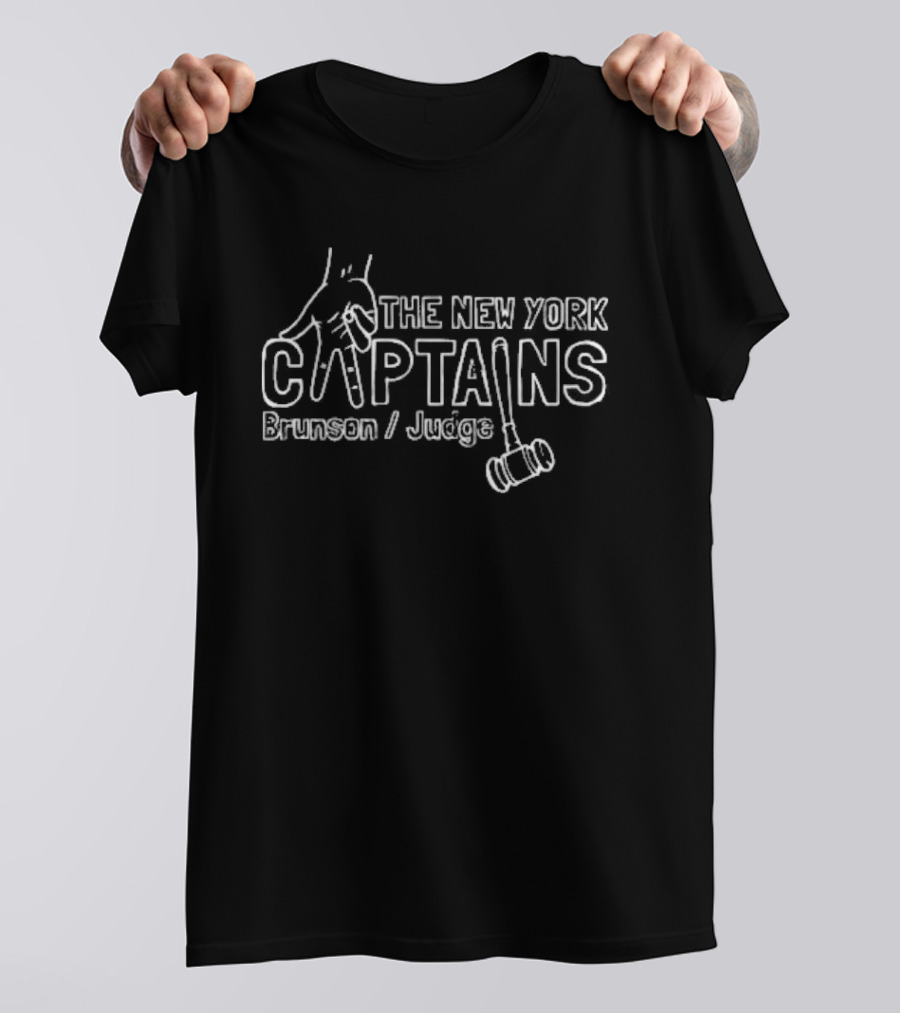 The New York Captains Brunson Judge Gavel Hand T-Shirt